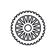cog gear machine part technology icon. Isolated and flat illustration. Vector graphic