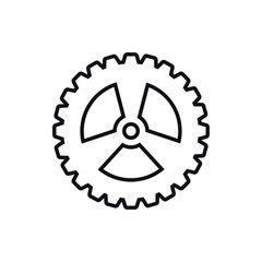 cog gear machine part technology icon. Isolated and flat illustration. Vector graphic