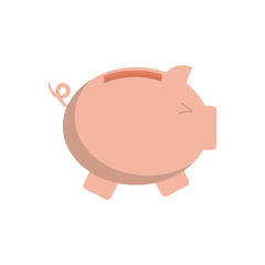 piggy money financial item commerce icon. Isolated and flat illustration. Vector graphic