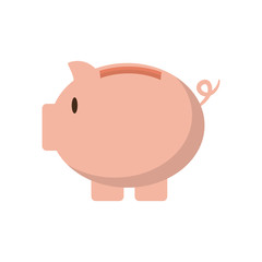 Fototapeta premium piggy money financial item commerce icon. Isolated and flat illustration. Vector graphic
