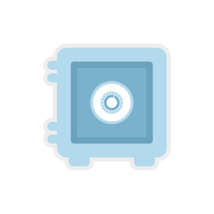 strongbox money financial item commerce icon. Isolated and flat illustration. Vector graphic