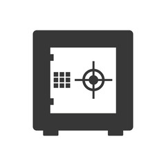strongbox security system protection icon. Isolated and flat illustration. Vector graphic