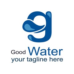 Water logo symbol icon vector