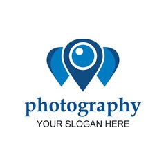 Logo vector icon for photography 