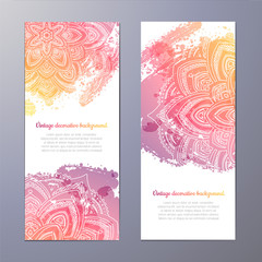 Invitation with hand drawn mandala