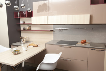 Modern kitchen in the new house