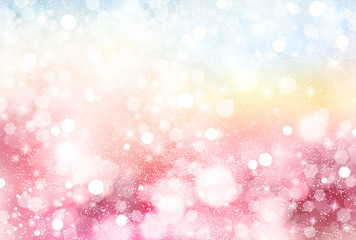 クリスマス　雪　光　背景