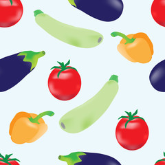 Бесшовный узор из овощей