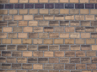 Background of red brick wall pattern texture