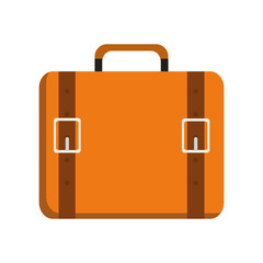 suitcase baggage luggage bag travel trip icon. Isolated and flat illustration. Vector graphic