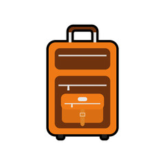 baggage luggage bag travel trip icon. Isolated and flat illustration. Vector graphic