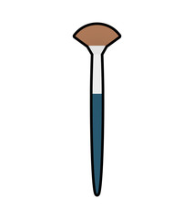 brush make up style product icon. Isolated and flat illustration. Vector graphic