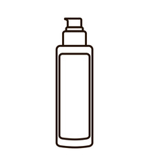 cream bottle make up style product icon. Isolated and flat illustration. Vector graphic