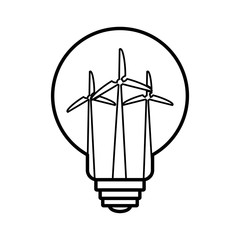 wind mill ecology save renewable icon. Isolated and flat illustration. Vector graphic