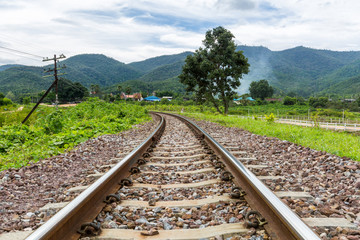 the railway track