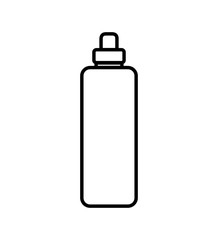 bottle water sport fitness gym icon. Isolated and flat illustration. Vector graphic