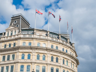 Building around Trafalgar square in London