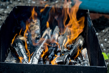 Firewood in a Brazier