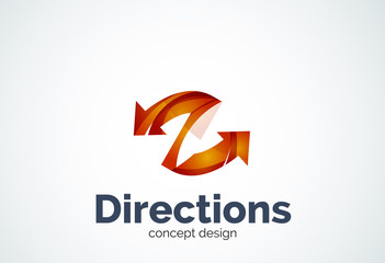 Direction arrows logo