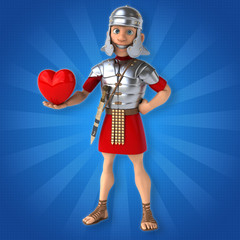 Naklejka premium Roman soldier