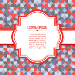 Naklejka premium red gray abstract border