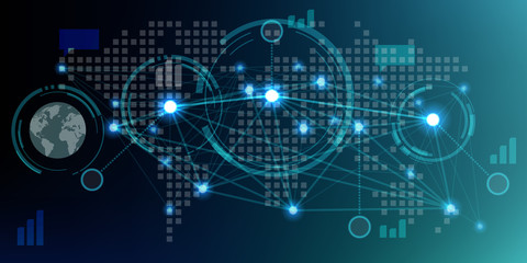 Obraz premium Futuristic HUD infographics