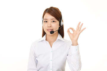 笑顔のオペレーター