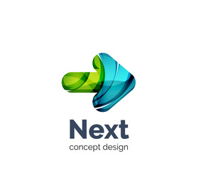 Next arrow logo business branding icon