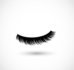 Eyelashes icon vector