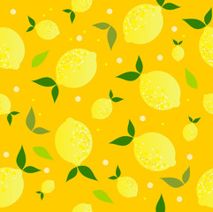 Lemon pattern vector