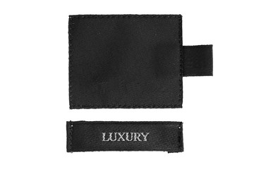 Clothes label isolated