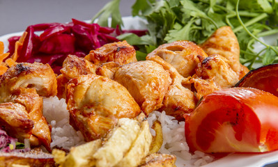 meat with vegetables in Turkish