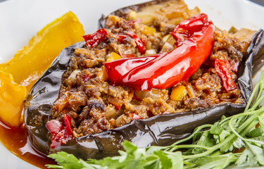 meat with vegetables in Turkish