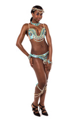 Full length of female dancer.