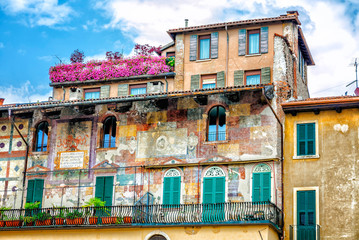 The famous Mazzanti house with murals.