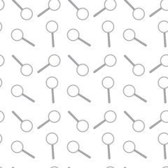 Seamless pattern with magnifying glass