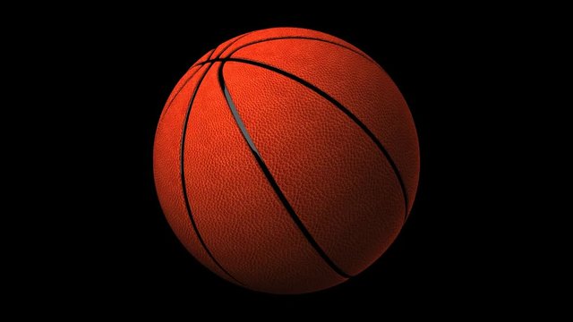 Basket Ball On Black Background.
Loop able 3DCG render Animation.