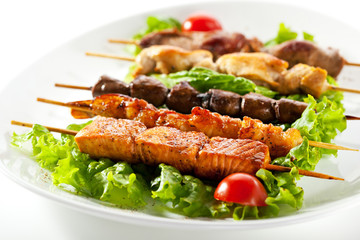 Asian Style Skewered Food