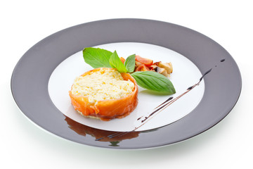 Scrambled Eggs with Less Salt Salmon