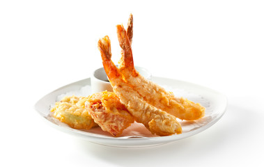 Deep Fried Shrimp with Sauce