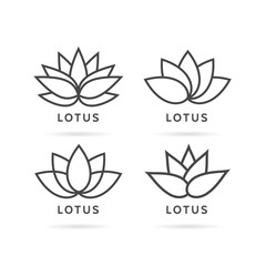 Variety of lotus flower logos
