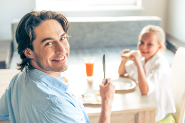 Father and daughter