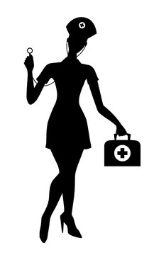 Nurse silhouette