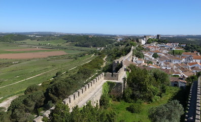 Fototapeta na wymiar オビドス城からの眺め