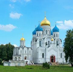 Fototapeta na wymiar Nikolo-Ugreshsky monastery in Moscow region city Dzerzhinky