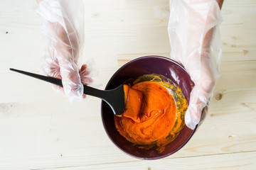 Hair dye preparation