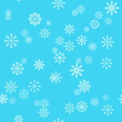 Christmas holiday background with snowflakes. Winter pattern