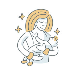 Child Feeding. Sleep. illustration on white background