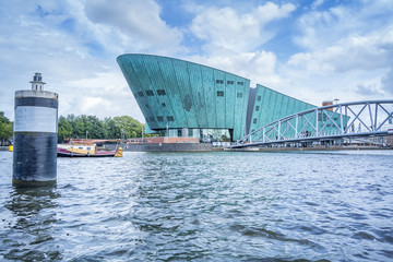 Amsterdam by boat - obrazy, fototapety, plakaty