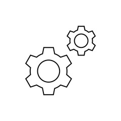 Gear icon illustration